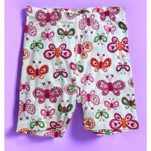 Hanna Andersson Pajama Shorts Sz 130 US 8 Organic Cotton Sleepwear Butterflies